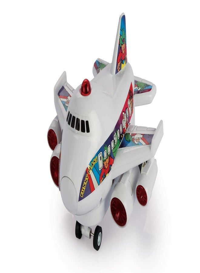 Shinsei Funny Plane Maintenance Free Pullback Spring Action Race Toy Gift for Boys 3+ Years. Strong ABS Plastic, NO Sharp Edges, BIS Certified. Pack of 1, Color White - Image 1